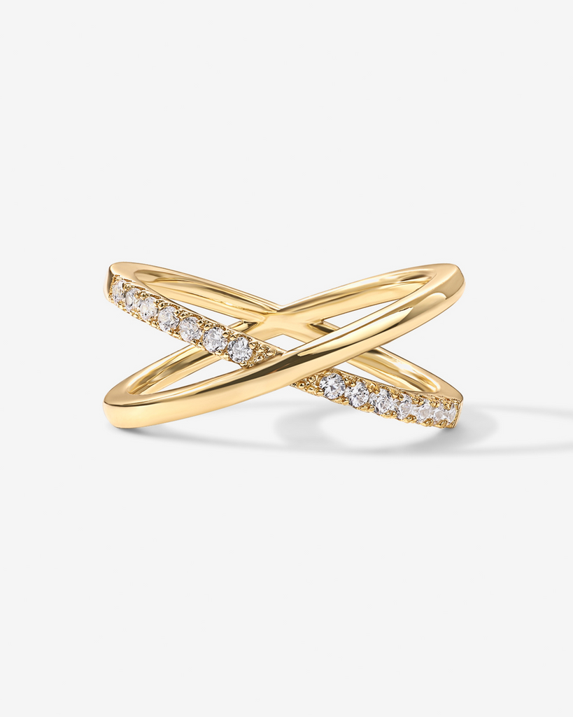 Julie Cross Ring #Variant_Yellow Gold Ring 