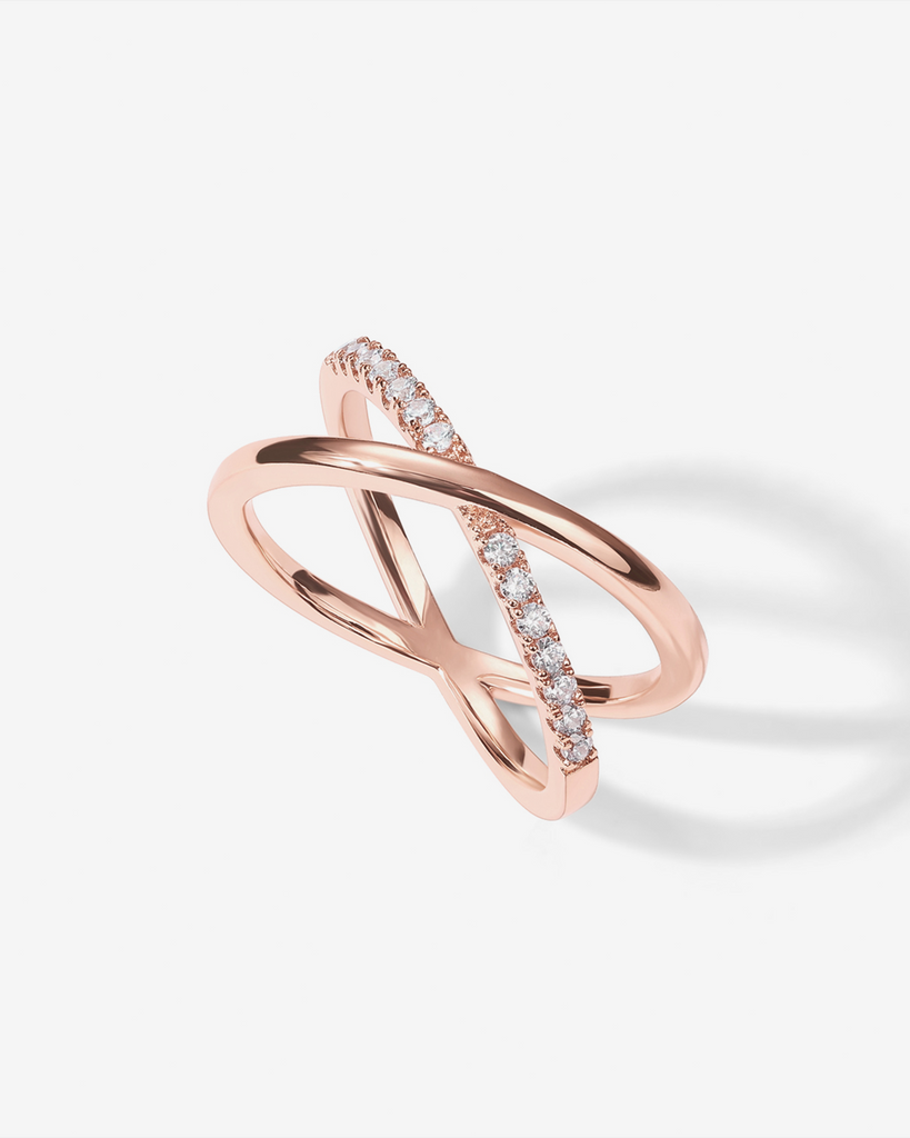 Julie Cross Ring #Variant_Rose Gold Ring 