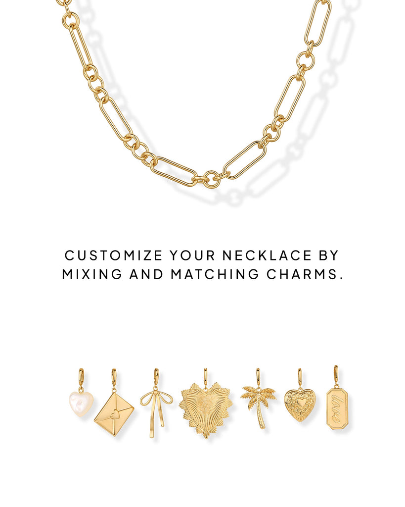 Chunky Charm Necklace #Variant_Yellow Gold  