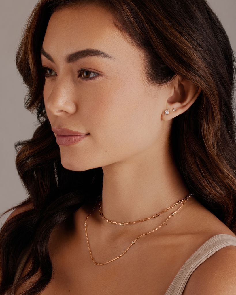 5 Pairs Stud Earring Pack #Variant_Rose Gold Earring 