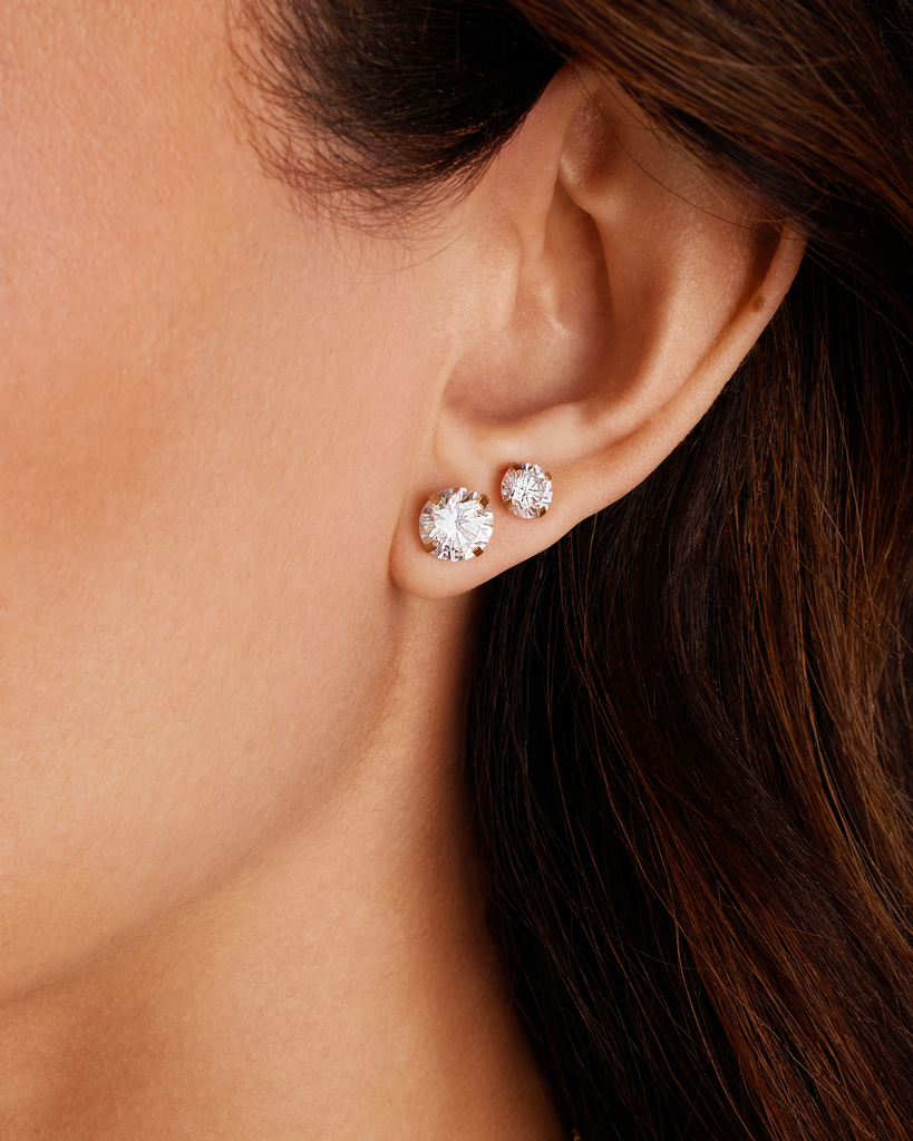 5 Pairs Stud Earring Pack #Variant_Rose Gold Earring 