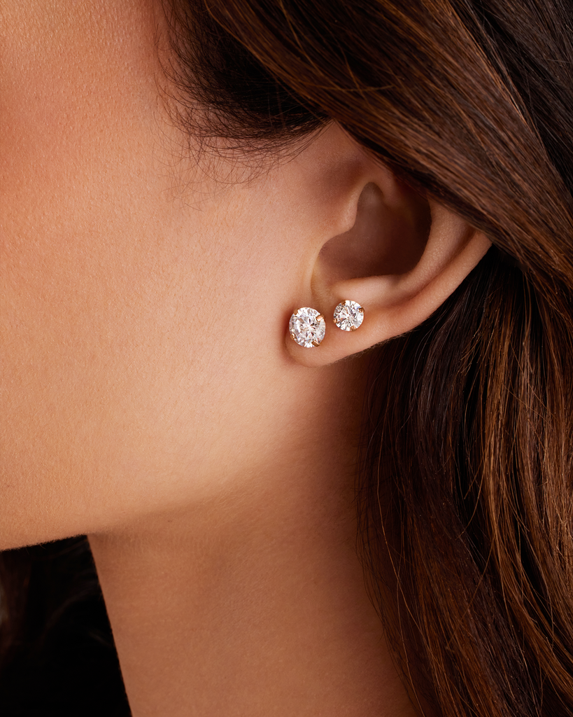 5 Pairs Stud Earring Pack #Variant_Rose Gold Earring 