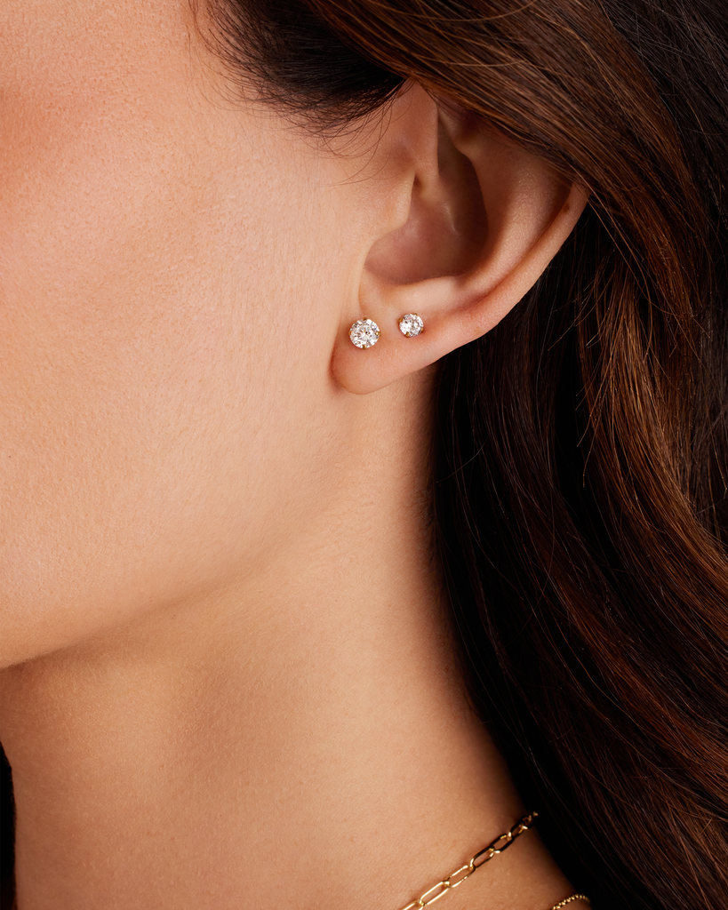5 Pairs Stud Earring Pack #Variant_Rose Gold Earring 