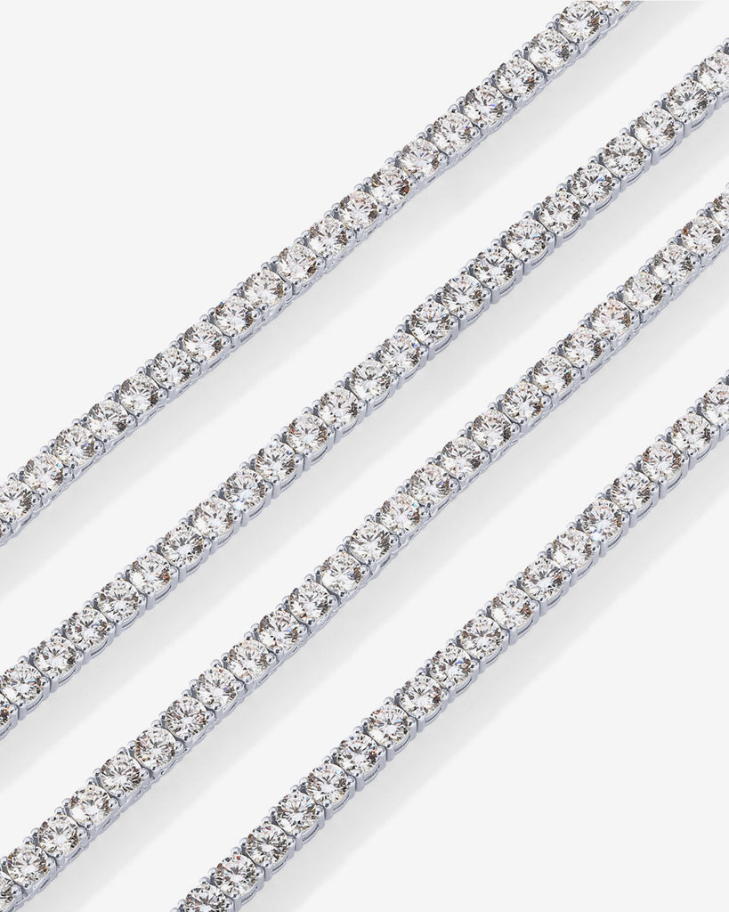 Tennis Necklace #Variant_White Gold Necklace 
