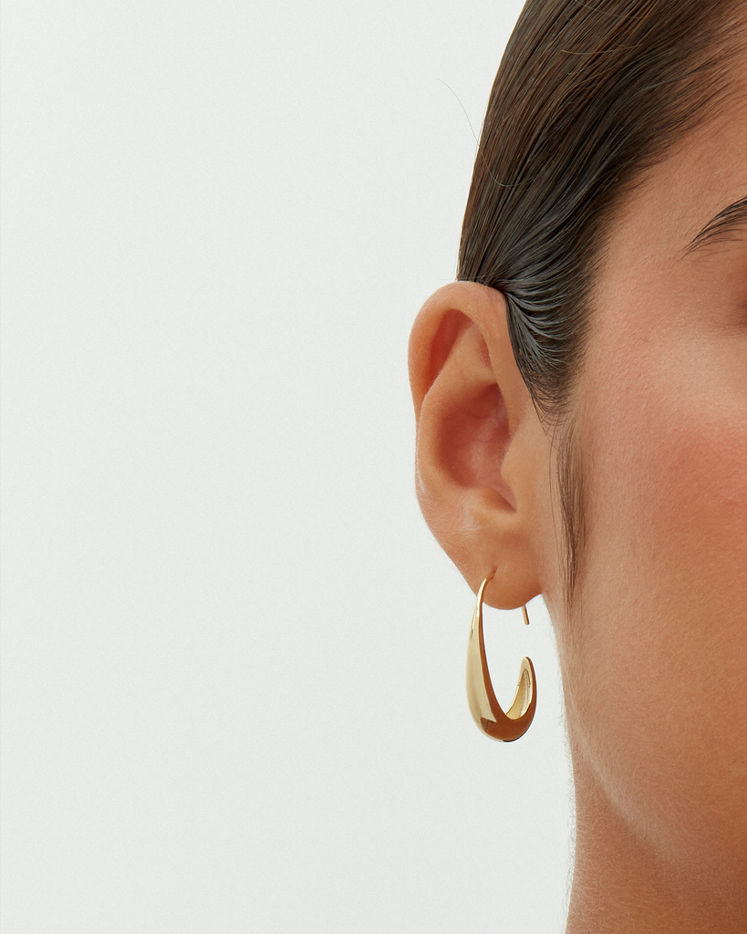 Olivia Hoop Earrings #Variant_Yellow Gold Earrings 