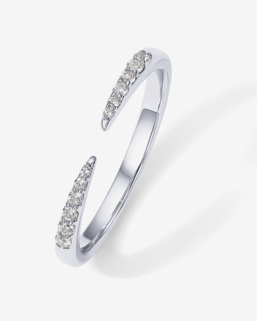 Eternal Cuff Ring #Variant_White Gold Ring 