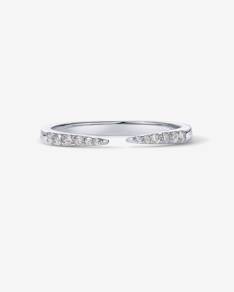 Eternal Cuff Ring #Variant_White Gold Ring 