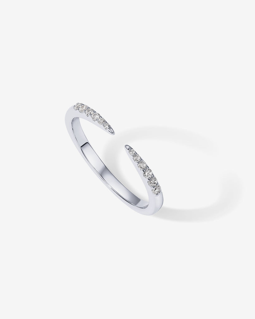 Eternal Cuff Ring #Variant_White Gold Ring 