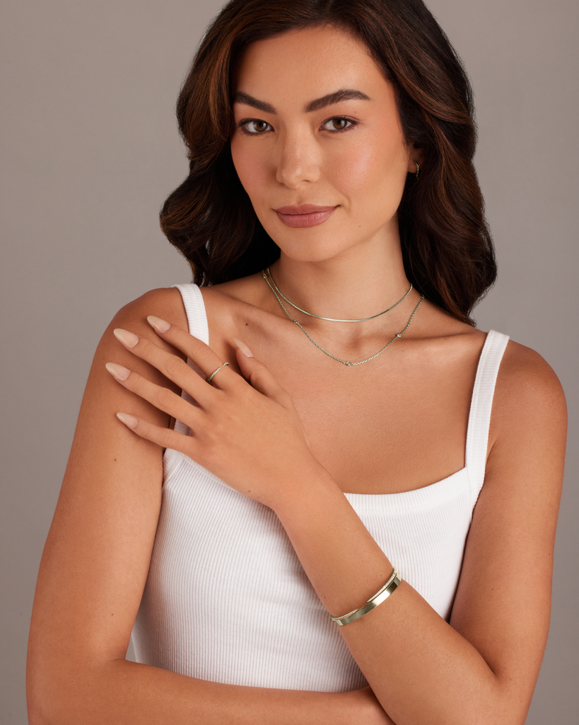 Eternal Cuff Ring #Variant_White Gold Ring 