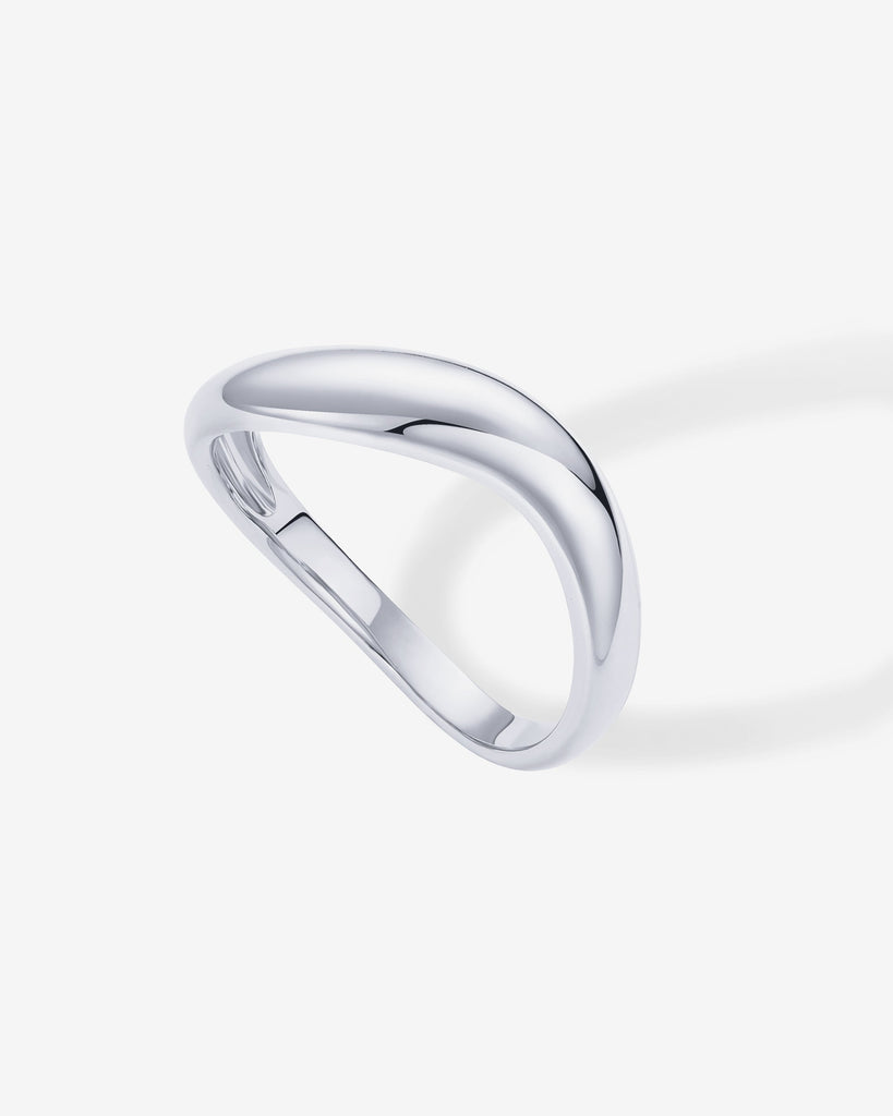 Maui Wavy Ring #Variant_White Gold  