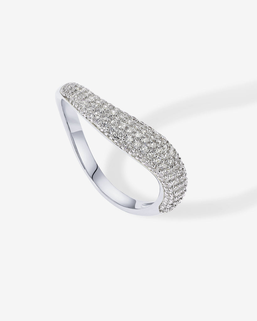 Tahiti Wavy Ring #Variant_White Gold  