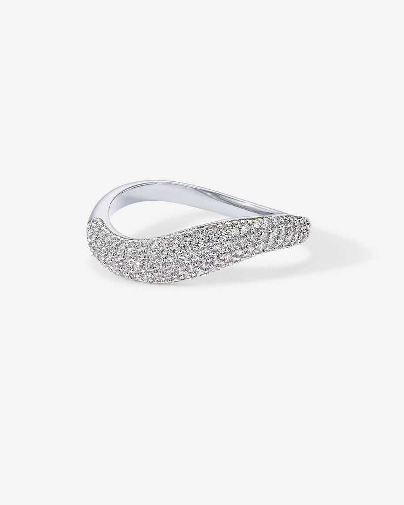 Tahiti Wavy Ring #Variant_White Gold  