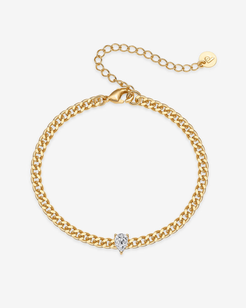 Solitaire Chain Bracelet #Variant_Yellow Gold  