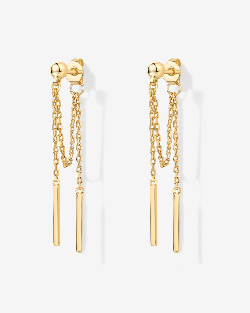 Ball Chained Earrings #Variant_Yellow Gold  