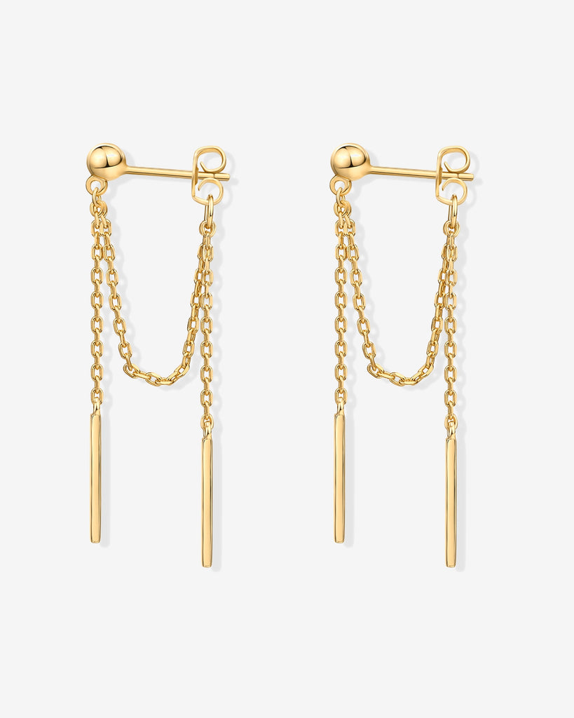 Ball Chained Earrings #Variant_Yellow Gold  