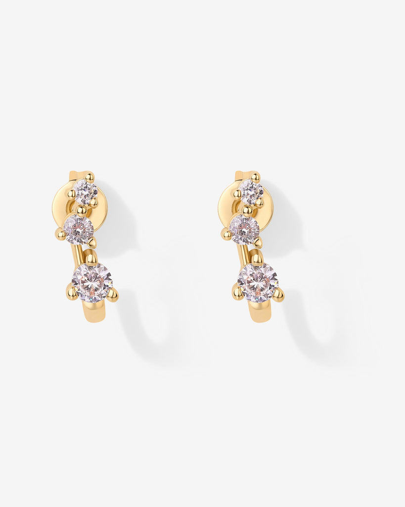 Rio Half Huggie Earrings #Variant_Yellow Gold  