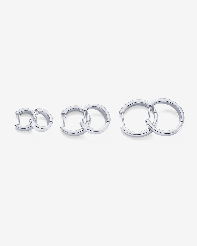 Riley Hoops Earring Pack #Variant_White Gold  