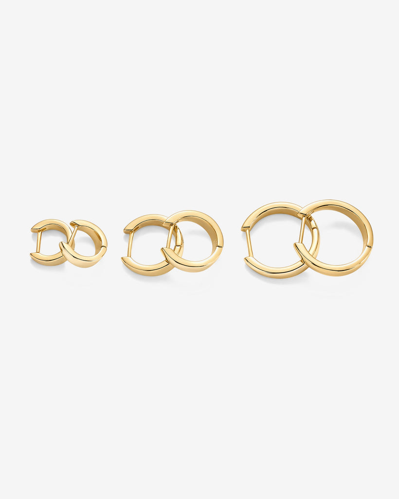 Riley Hoops Earring Pack #Variant_Yellow Gold  