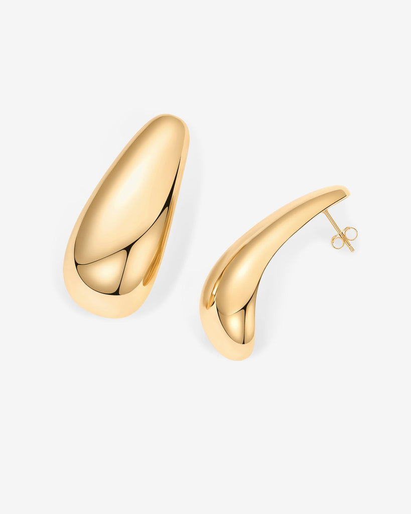 Teardrop Half Hoops #Variant_Yellow Gold  