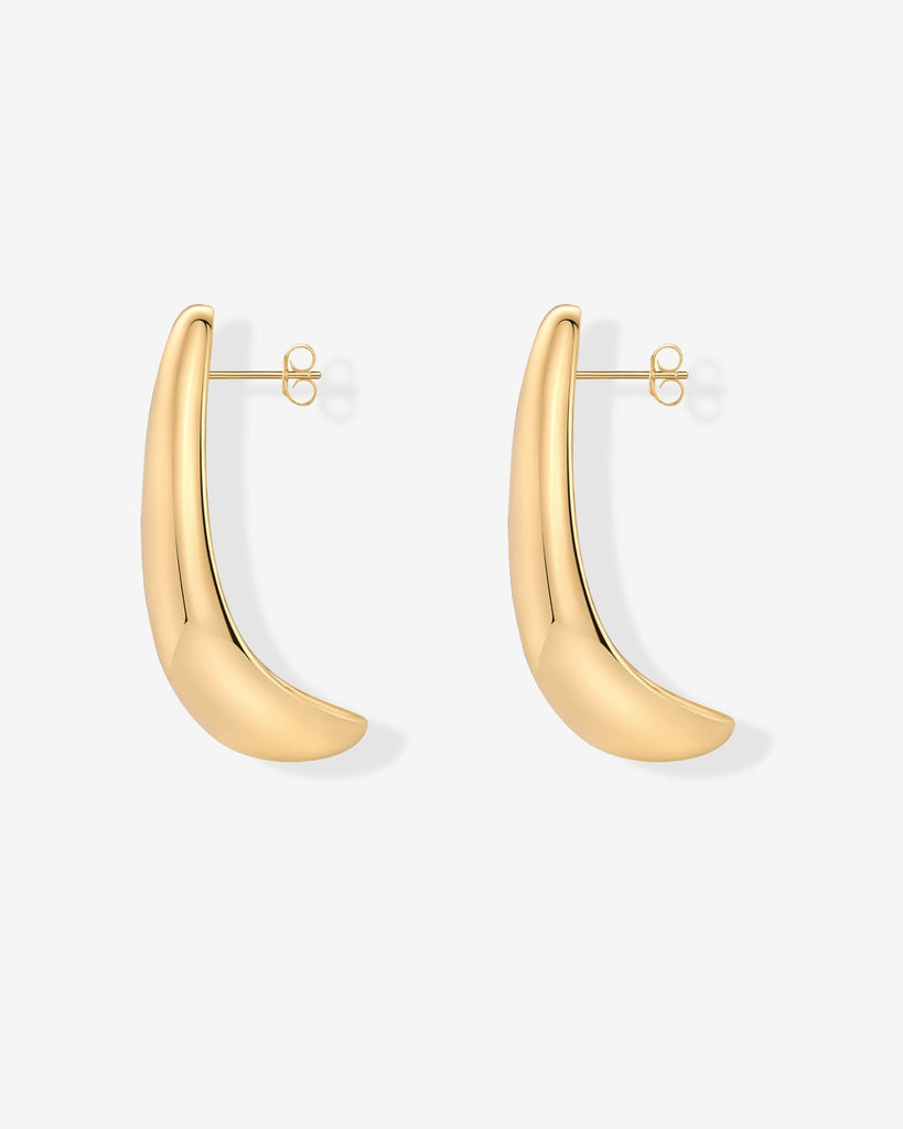 Teardrop Half Hoops #Variant_Yellow Gold  