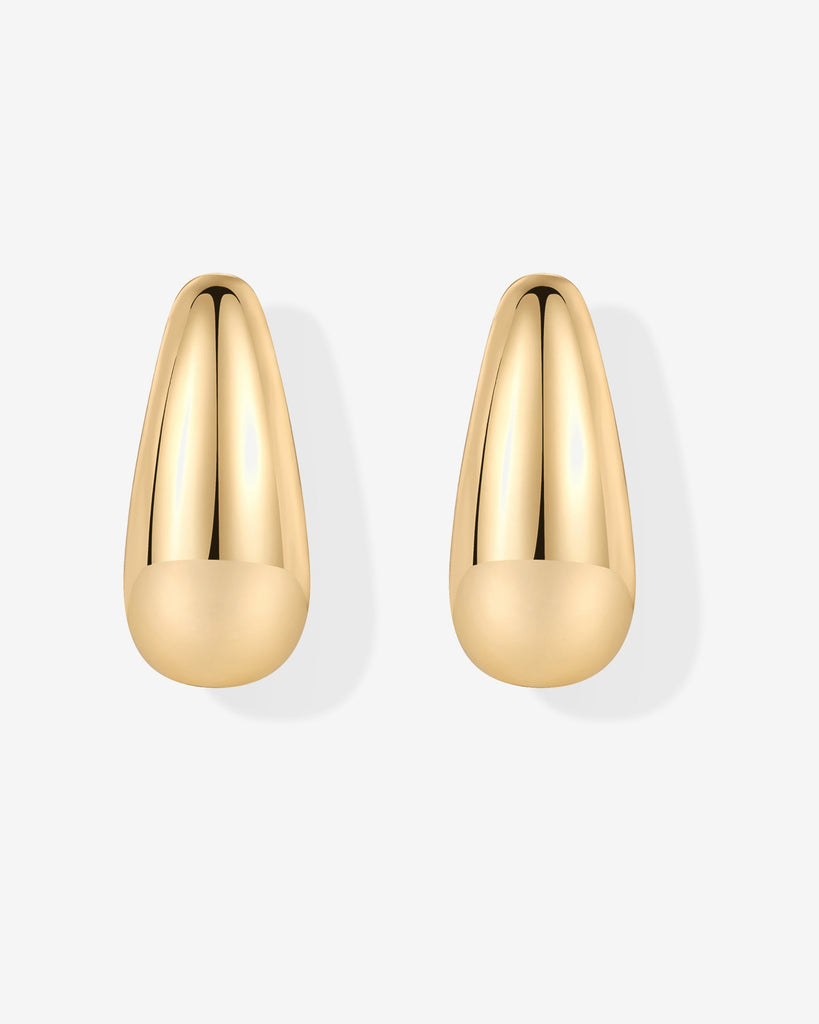 Teardrop Half Hoops #Variant_Yellow Gold  