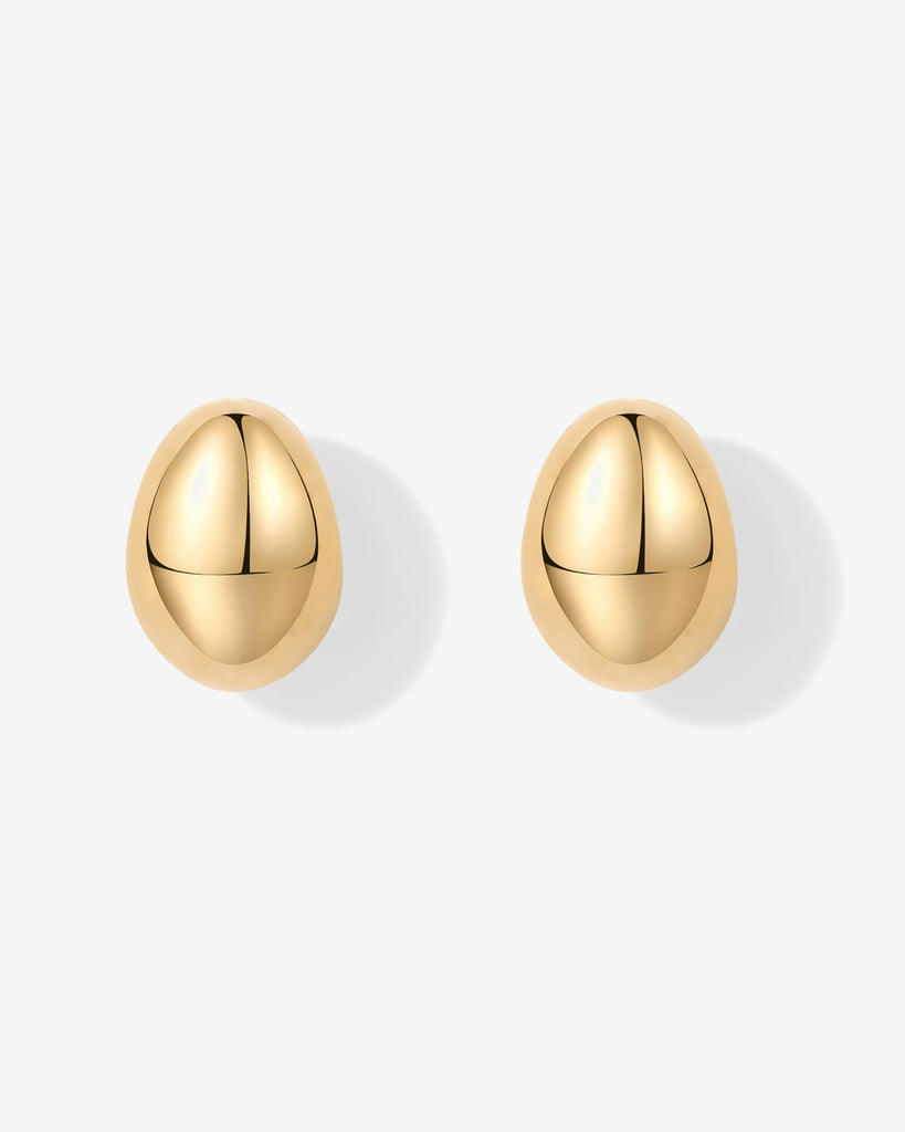 Chunky Dome Hoop Earrings #Variant_Yellow Gold   
