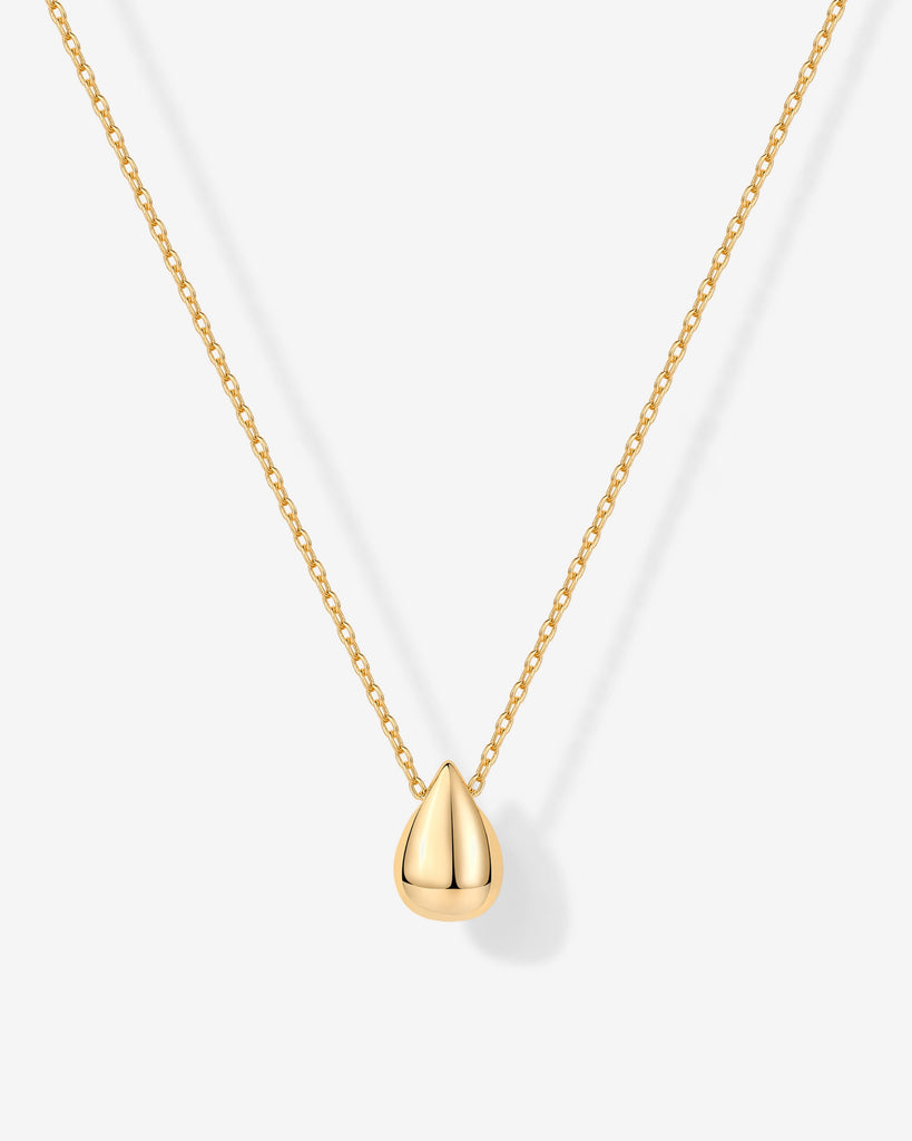 Tear Pendant Necklace #Variant_Yellow Gold  
