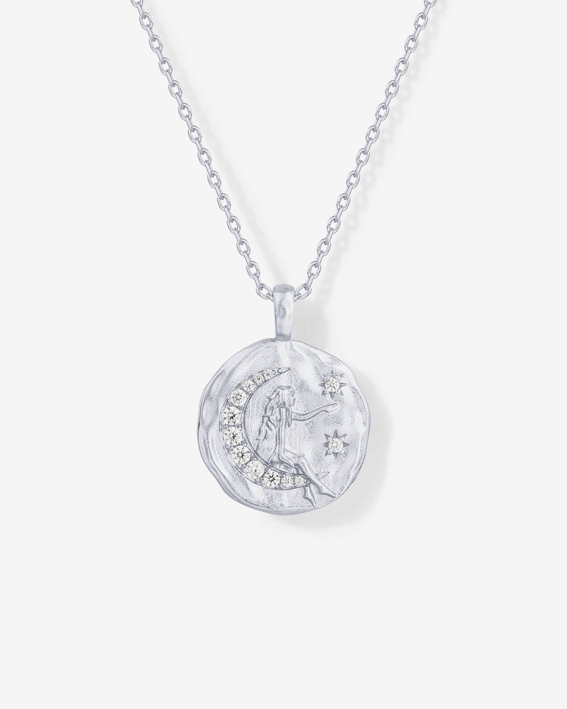 Engraved Bohemian Pendant #Variant_White Gold  