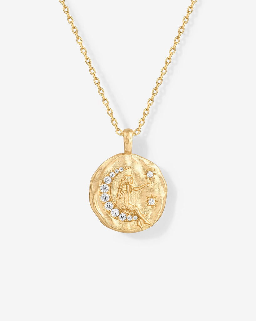 Engraved Bohemian Pendant #Variant_Yellow Gold  