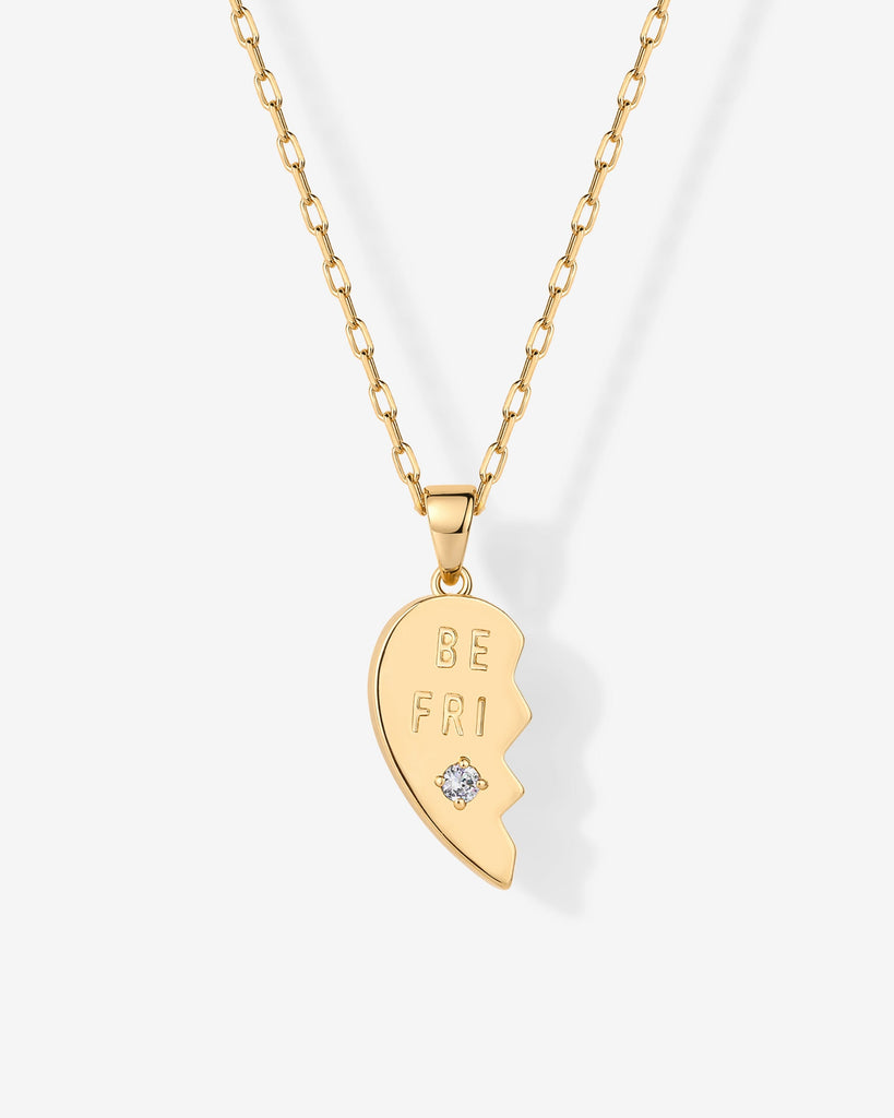 Heart Pendant Necklace Set #Variant_Yellow Gold  