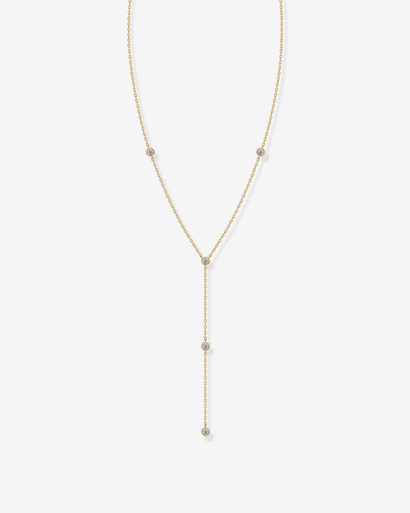 Lariat Station Necklace #Variant_Yellow Gold  
