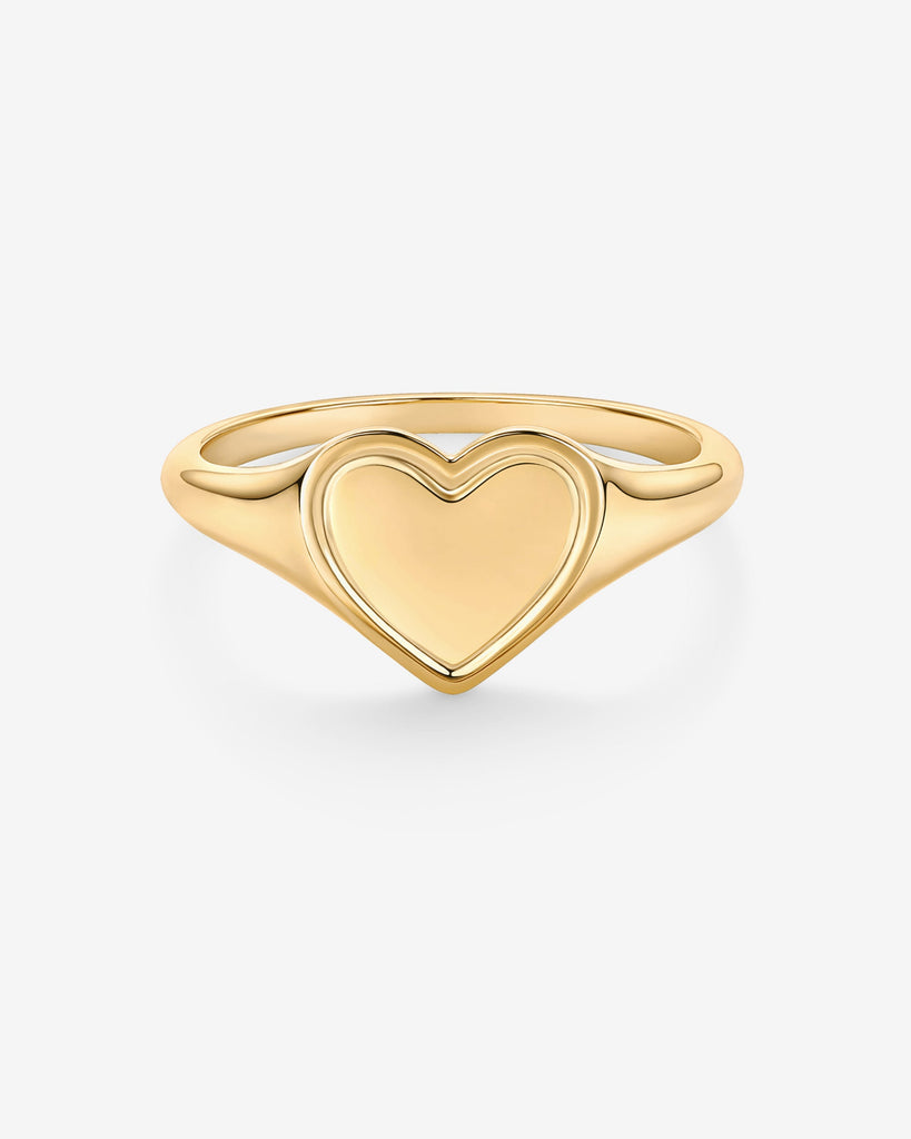 Chunky Heart Statement Ring #Variant_Yellow Gold  