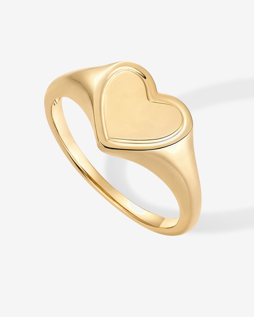 Chunky Heart Statement Ring #Variant_Yellow Gold  