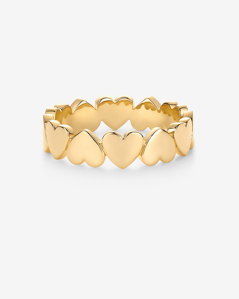 Heart Heart Stackable Ring #Variant_Yellow Gold Rings 