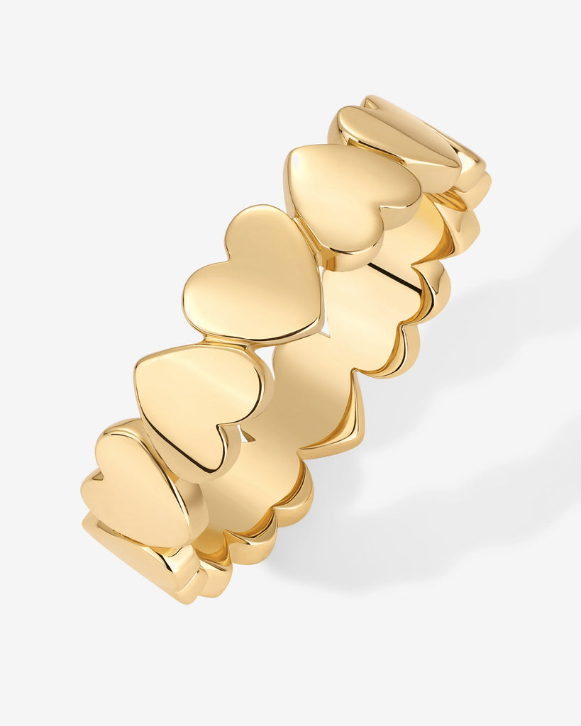Heart Heart Stackable Ring #Variant_Yellow Gold Rings 