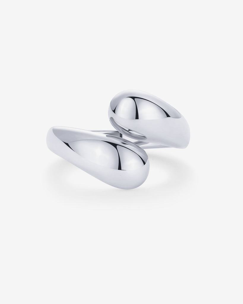 Chunky Twist Stackable Ring #Variant_White Gold  