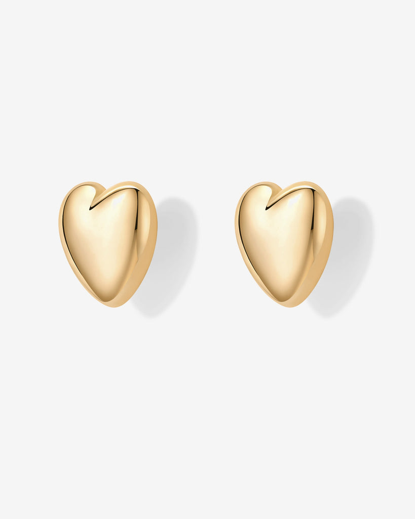 Oversized Heart Stud #Variant_Yellow Gold  