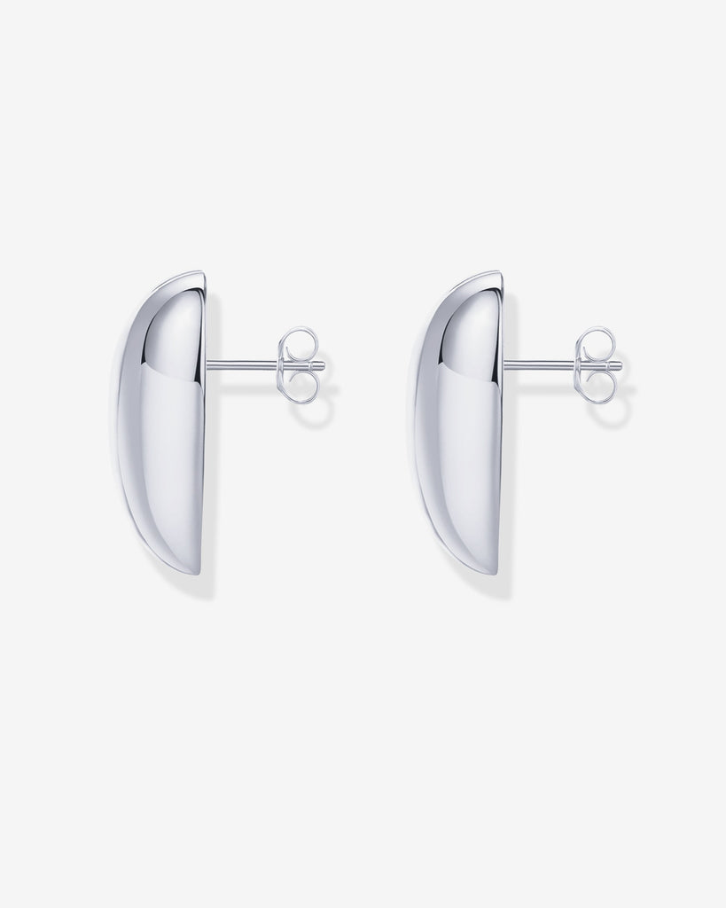 Oversized Heart Stud #Variant_White Gold  