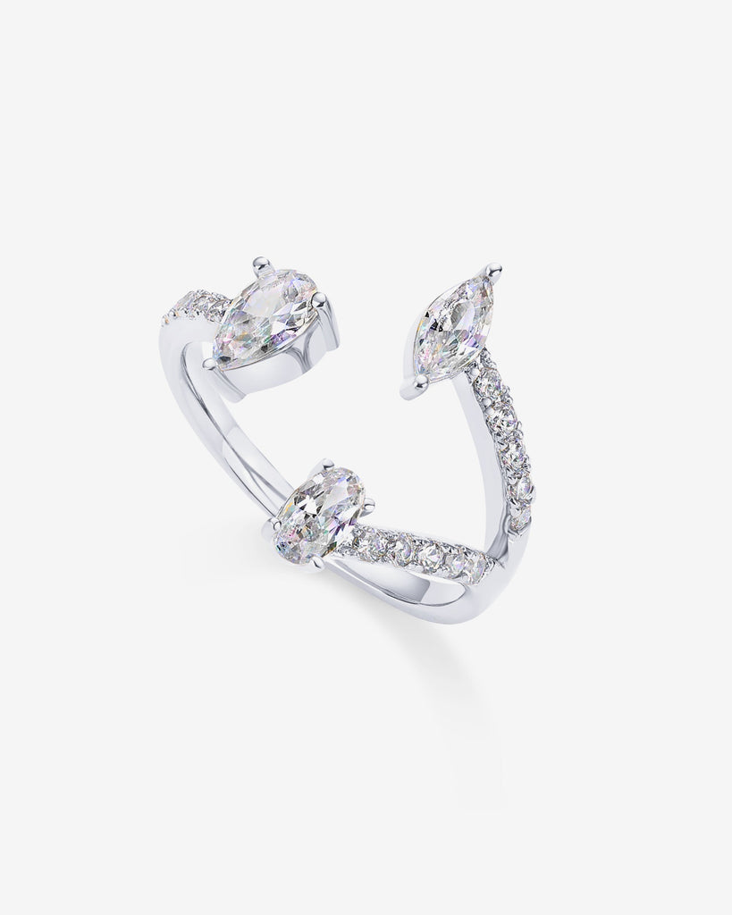 Branch Trio Ring #Variant_White Gold  