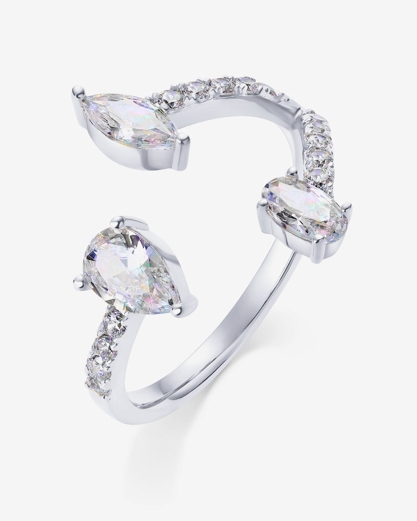 Branch Trio Ring #Variant_White Gold  