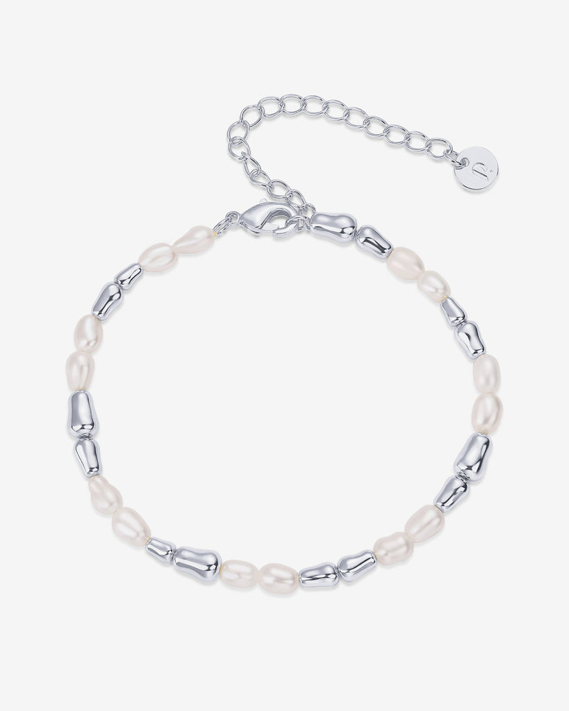 Bead and Freshwater Pearl Bracelet   