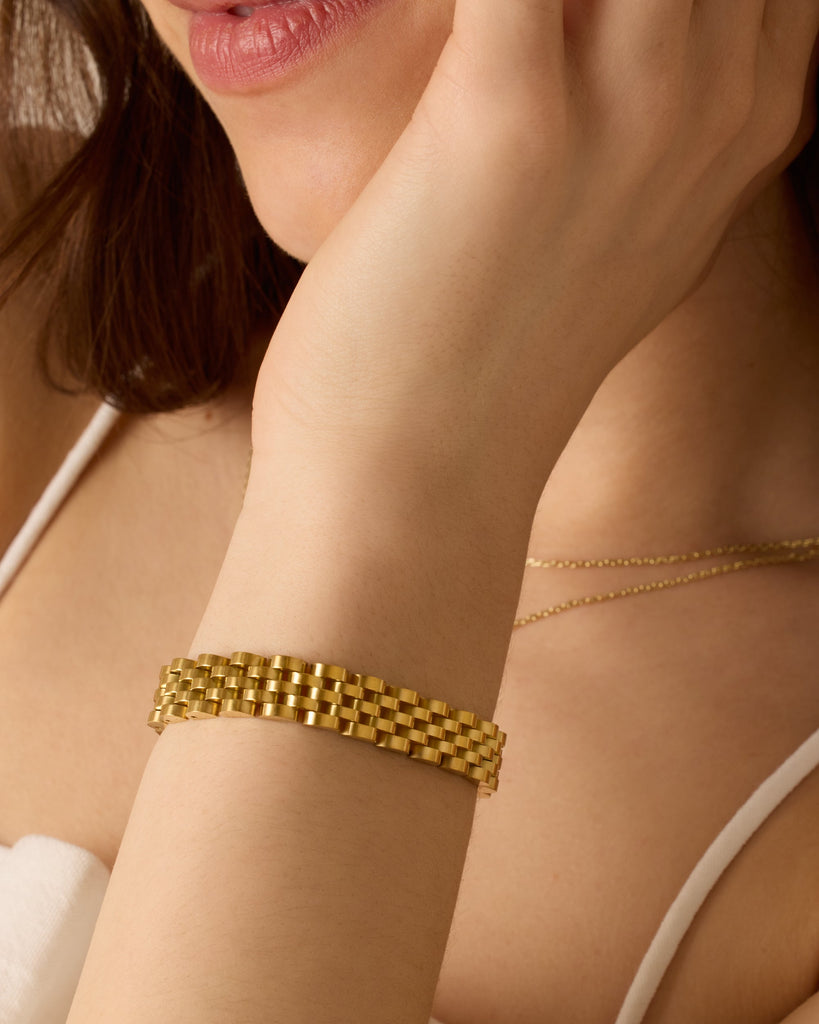Watch Strap Bracelet #Variant_White Gold  