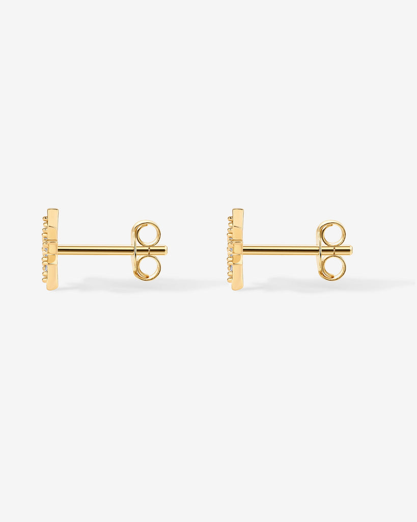 Cubic Zirconia Star Stud Earrings   
