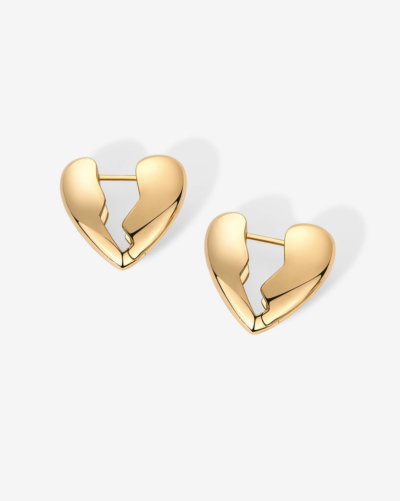 Brokenhearted Hoop Earrings #Variant_Yellow Gold  