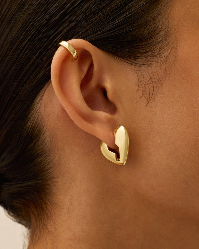 Brokenhearted Hoop Earrings #Variant_Yellow Gold  