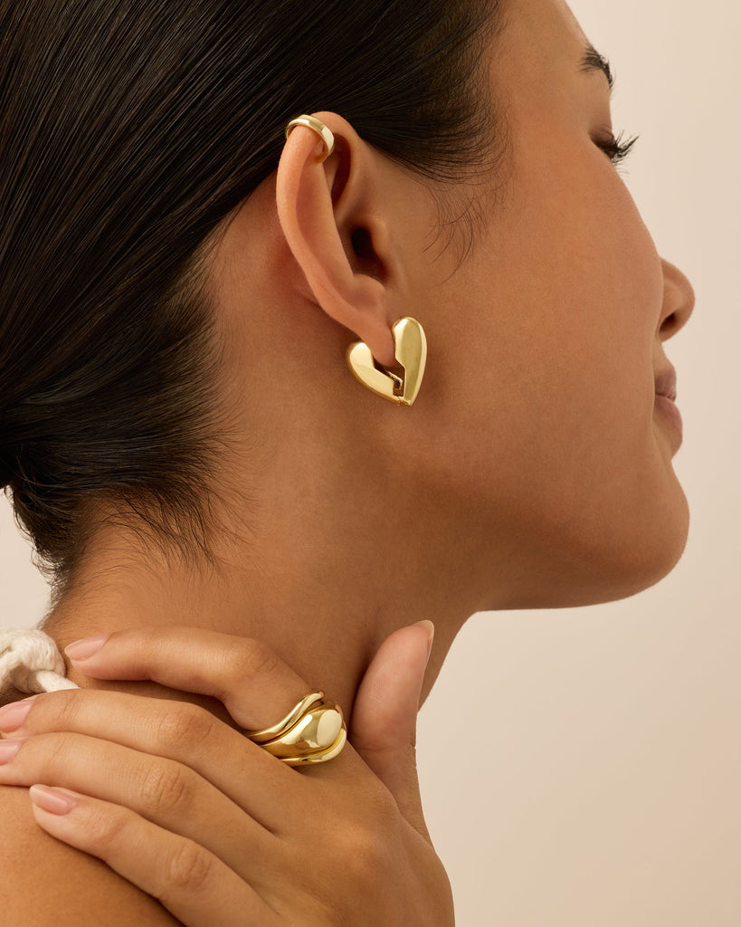 Brokenhearted Hoop Earrings #Variant_Yellow Gold  