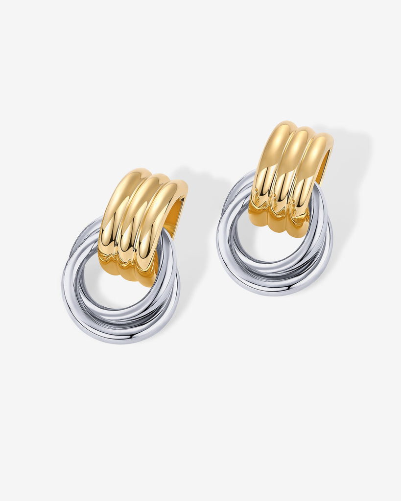 Geometric Dangle Earrings #Variant_Two-Toned  