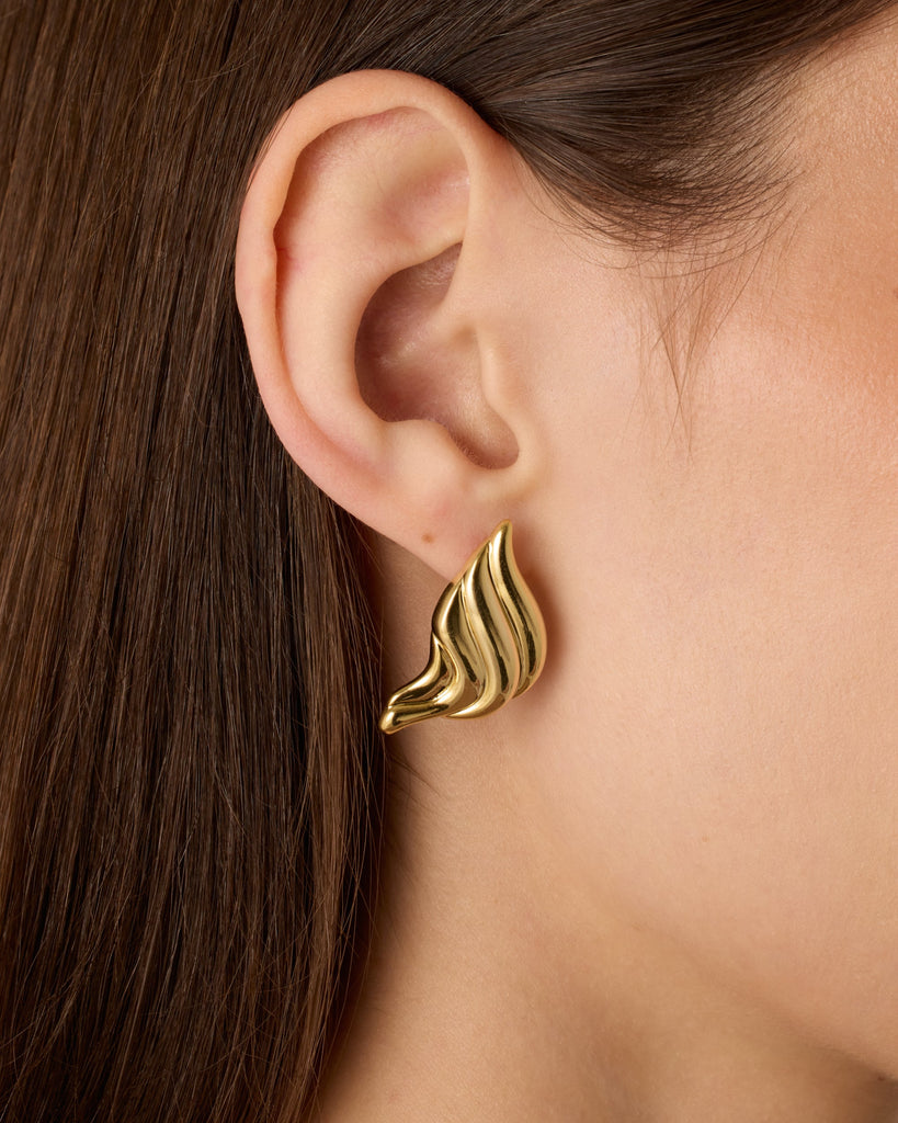 Croissant Stud Earrings   