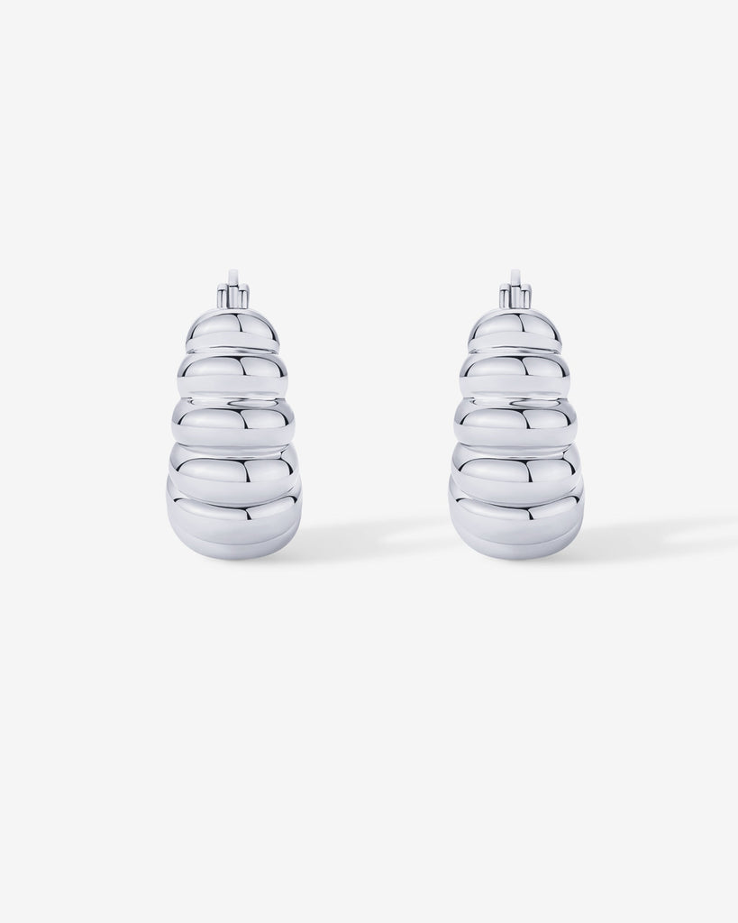 Chunky Ribbed Retro Hoops   