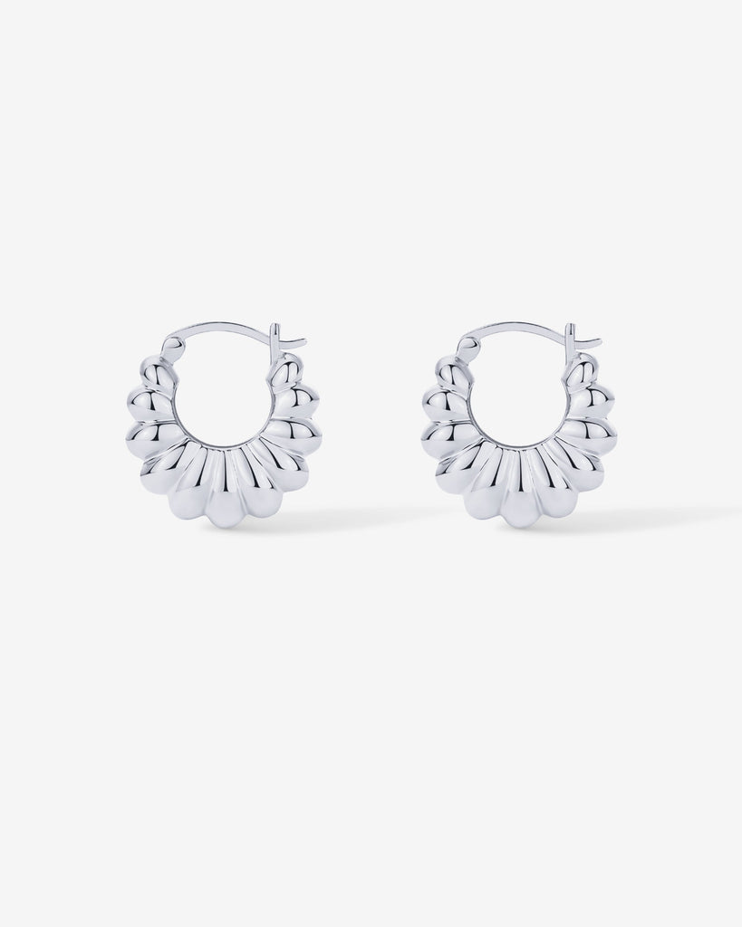 Chunky Ribbed Retro Hoops   